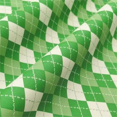 Sacs à main sur mesure imprimés à motifs de faux tissu en cuir en PVC diamant géométrique