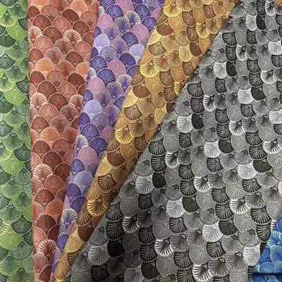 Pvc Peacock style film imprimé cuir synthétique artificiel pour sac emballage ordinateur portable téléphone Shell faux tissu en cuir