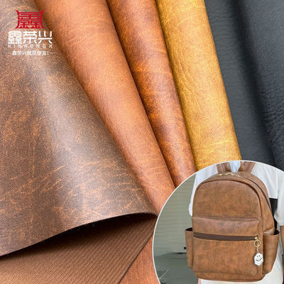 Cuir artificiel synthétique en PVC texture éléphant de 1,4 mm pour sac, portefeuille, articles ménagers, canapé, matériaux en similicuir