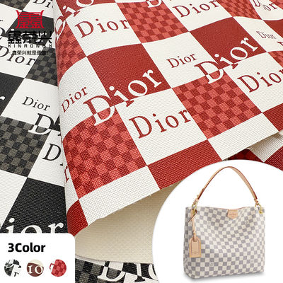 Tissu de faux cuir en PVC imprimé d'une épaisseur de 0,8 mm pour sacs et sacs à main