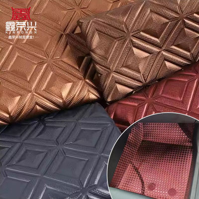 Tissu en similicuir synthétique à motif grain PVC pour sièges de voiture et meubles