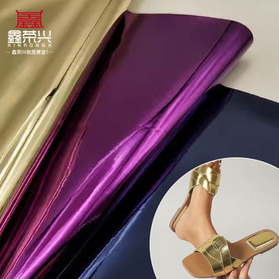 Cuir synthétique de haute qualité pour chaussures, sacs à main, cahiers, PU, arc-en-ciel, holographique, métallique, coloré, miroir, tissu en cuir