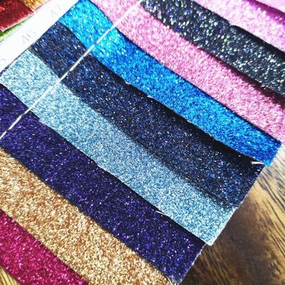 Cuir synthétique à paillettes PU en gros pour portefeuille, chaussures, cahier, tissu en cuir