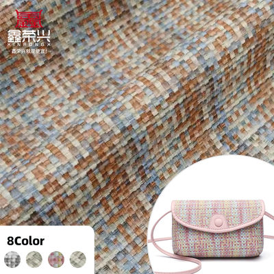 Cuir synthétique PVC de 0,8 mm d'épaisseur, 137 cm de large, avec impression de tapis d'herbe en 5 couleurs