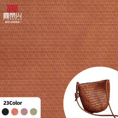 Cuir synthétique artificiel tissé vintage en PVC pour sacs, chaussures, canapés, voitures, portefeuilles, ceintures décoratives, tissu en similicuir