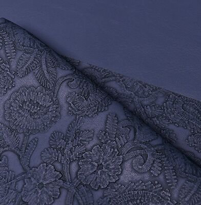 Cuir synthétique artificiel style gaufré à motifs floraux en PVC pour sacs, sets de table, chaussures, décoration, emballage, boîte, similicuir