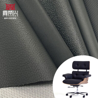 Différents Litchi Punch trou d'épingle texture PVC cuir synthétique en relief prix bon marché faux cuir pour chaise canapé sac à pieds de voiture