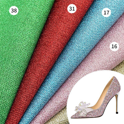 Doublure de chaussure en cuir synthétique PVC à paillettes grossières pour bijoux, artisanat, bagages, emballage, simili cuir, canapé
