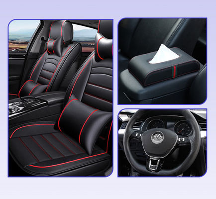 Couvertures de siège en cuir PVC recyclé anti-moisi Matériau en cuir PVC