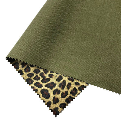 Le vêtement de l'impression du léopard en cuir PU résistant à l'eau 0,6 mm épaisseur personnalisée