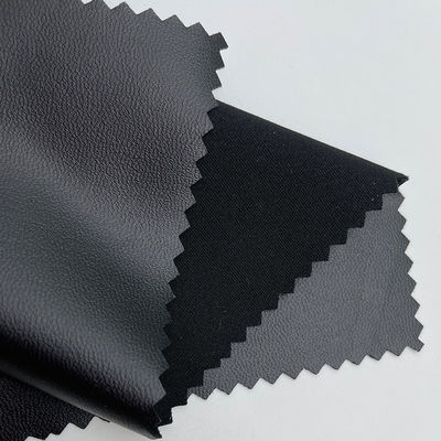 Vêtement lisse en cuir PU tricoté en faux cuir élastique à quatre côtés