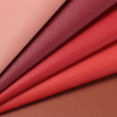 1.0mm Tissu en PVC à fond brossé Saffiano classique Sac à main en cuir Sac à bagages Souffle Accessoires de meubles