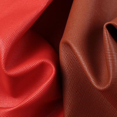 1.0mm Tissu en PVC à fond brossé Saffiano classique Sac à main en cuir Sac à bagages Souffle Accessoires de meubles