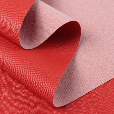 1.0mm Tissu en PVC à fond brossé Saffiano classique Sac à main en cuir Sac à bagages Souffle Accessoires de meubles