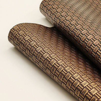 Sacs d'emballage projets en faux cuir en PVC tissus en cuivre antique tricoté