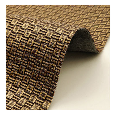 Sacs d'emballage projets en faux cuir en PVC tissus en cuivre antique tricoté