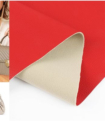 Sac à main Lychee PU Faux cuir Tissu à base d'eau sans solvant