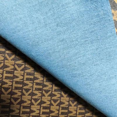 Lettre ancienne imprimée en cuir PVC pour sacs brosse douce fond écologique