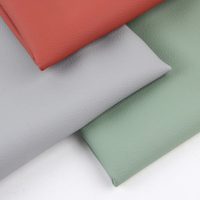 Tissu d'ameublement en faux cuir en PVC Lychee Canapé en PVC cuir résistant aux rayures