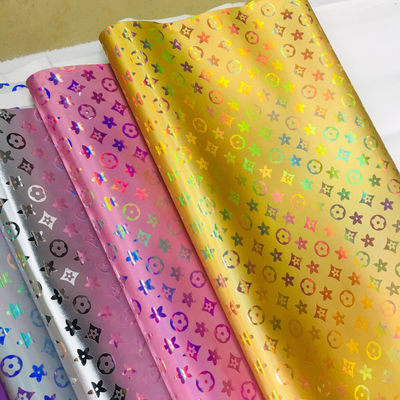 Sac à main laser gravé en cuir PU couleur Pentagone fleur en cuir artificiel PU