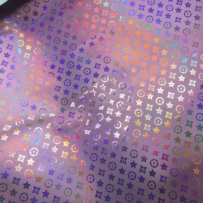 Sac à main laser gravé en cuir PU couleur Pentagone fleur en cuir artificiel PU