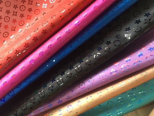 Sac à main laser gravé en cuir PU couleur Pentagone fleur en cuir artificiel PU