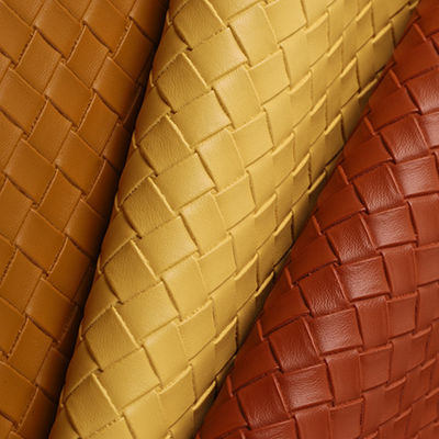 Sacs à main tissés en relief doux et durables en PVC en tissu de faux cuir