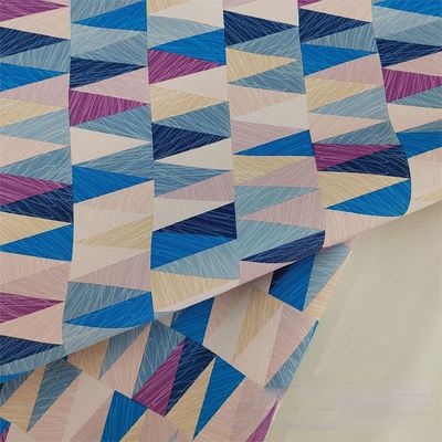 0.8mm Design géométrique coloré cuir en PVC pour sac à main boîte d'emballage boîte de téléphone décoration d'usage