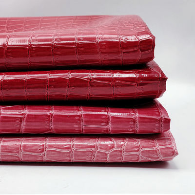 Boîte d'emballage en PVC en cuir crocodile brillant en cuir crocodile en relief