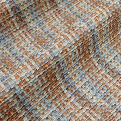 0.8mm PVC cuir pour sacs en relief arc-en-ciel tissé faux tissu en cuir