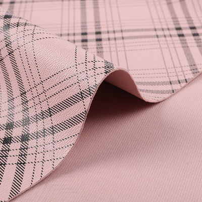 Sacs à carreaux rayés imprimés en PVC en faux cuir en tissu résistant aux rayures artificielles