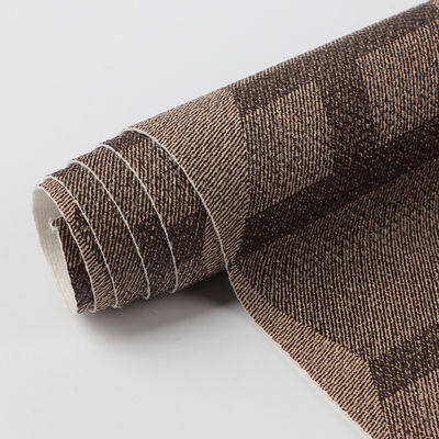 Tissu en cuir artificiel en PVC, sac à main rétro imprimé, imitation de cuir authentique