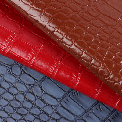 Le cuir en microfibre en relief pour chaussure 1.2 mm Elegance Crocodile Leather