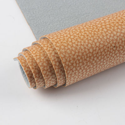 Tissu en cuir Litchi 1,2 mm Tissu en cuir respirant Pour canapés / coussins