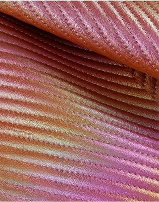 Sac en cuir artificiel en PVC faux en diamants colorés en dégradé