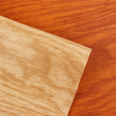 Tissu en cuir artificiel en PVC en grain de bois imprimé Matériau de décoration automobile