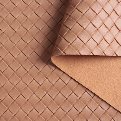 Sacs à main tissés en relief doux et durables en PVC en tissu de faux cuir