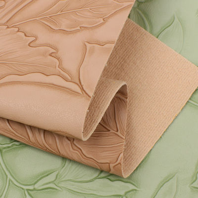 3D rétro floral en relief de cuir en PVC pointillé pour sac à main boîte d'emballage tissu décoratif Placemat faux cuir