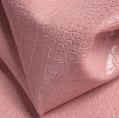 Coffret de bijoux en PVC décoratif en crocodile en relief Tissu en faux cuir PVC