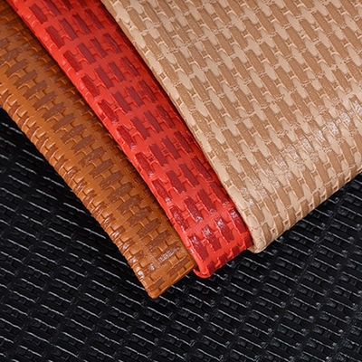 Couleur à choix multiples tapis de paille cuir plaqué PVC tissage cuir artificiel sac à main sac à chaussures cuir