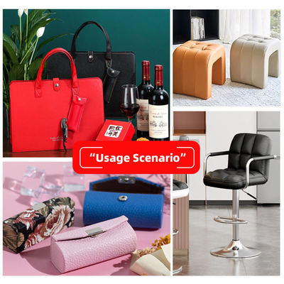 Gros de l'usine PVC 0.6mm Texture Litchi Faux Cuir Gaufré Cuir Synthétique Artificiel pour Siège de Voiture Sac Décoration de Pied