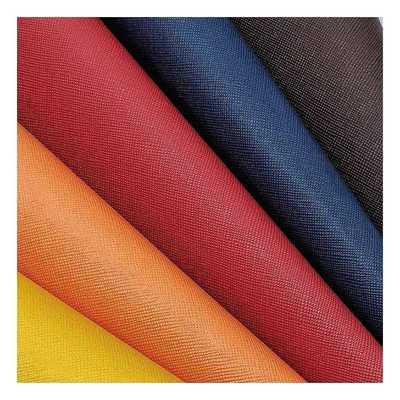 PVC en grain croisé en cuir synthétique artificiel pour portefeuille boîtier d'emballage chaussures ordinateur portable tissu en cuir