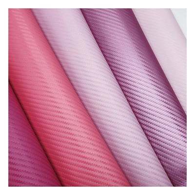 Cuir synthétique PU en fibre de carbone de 1,0 mm d'épaisseur pour sacs, portefeuilles, ceintures, boutiques automobiles, simili cuir