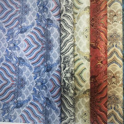 Synthétique PVC Macrame Imprimé Tissu Faux en cuir Film Style pour sac Portefeuille Téléphone Shell Décoratif & Artisanat Utilisation pour le canapé