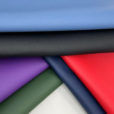 D90 Lychee Fabrique en faux cuir en relief large 150CM PVC cuir synthétique artificiel pour le sac de canapé Chaise tapis de voiture