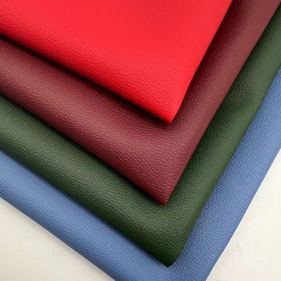 D90 Lychee Fabrique en faux cuir en relief large 150CM PVC cuir synthétique artificiel pour le sac de canapé Chaise tapis de voiture