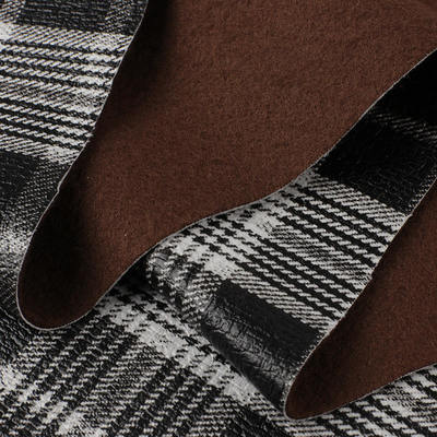 PVC Tech Cloth Motif écossais Imitation cuir synthétique Sac de canapé Chaussure Ceinture de siège auto Faux cuir Tissu