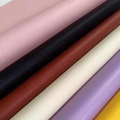 Cuir synthétique artificiel imperméable en PVC gaufré litchi pour canapé, chaise, meubles, simili cuir