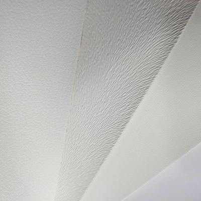 Impression numérique en relief en PVC blanc cuir synthétique artificiel pour sac ordinateur portable téléphone