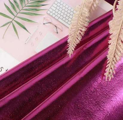 Cuir synthétique PU R61 Film métallique Grain mouton Vêtement Portefeuille Boîte Chaussures Sac Cahier Tissu simili cuir